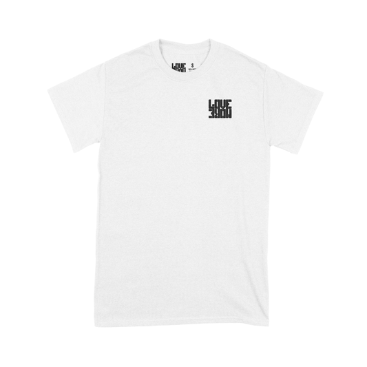 White Logo Short-Sleeve Unisex T-Shirt