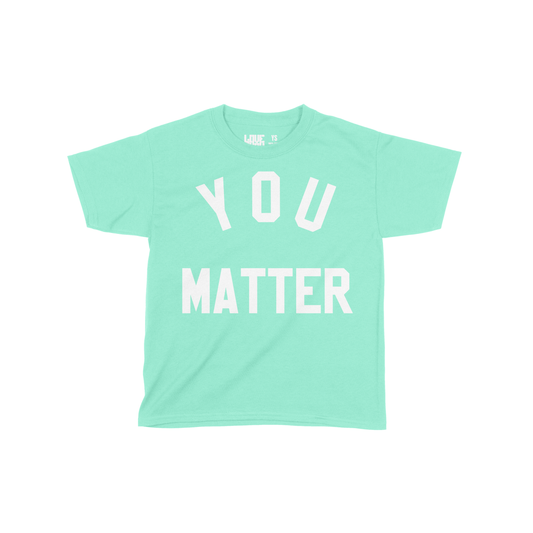 YOU MATTER Youth Short-Sleeve Unisex T-Shirt - MINT