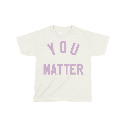 YOU MATTER Youth Short-Sleeve Unisex T-Shirt - NATURAL